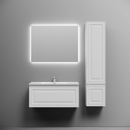 Тумба под раковину Sancos Very VR90W 90х40 подвесная цвет белый - фото 2